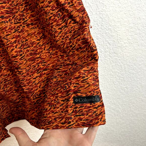 Columbia Cascade Creek II Water Short Mens Size XL Orange Camo 9" Inseam UPF 50 - Picture 4 of 4